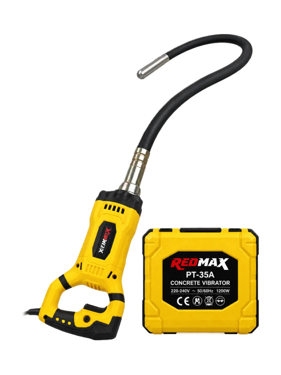 REDMAX 1200W 3 Metre Hortumlu El Tipi Beton Vibratörü