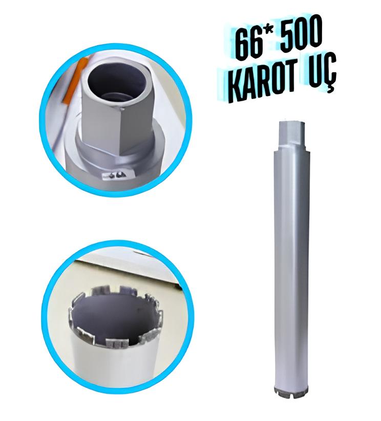 66×500 Karot Uç – Profesyonel Beton Delme Ucu